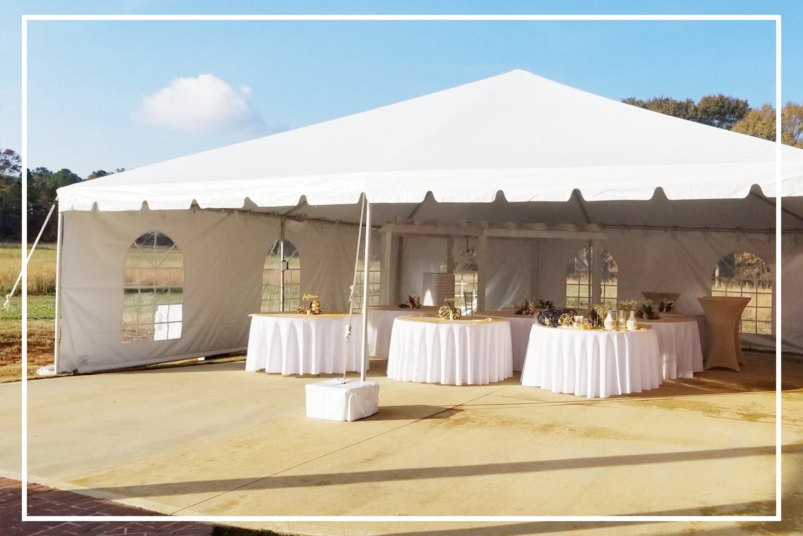 30x40 tent shop